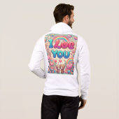 Ich Liebe Sie Hoodie (Schwarz voll)