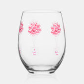 Ich Liebe, Sie hören Balloons Stemless Weine Glas (Rechts)