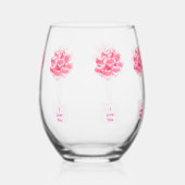 Ich Liebe, Sie hören Balloons Stemless Weine Glas (Links)