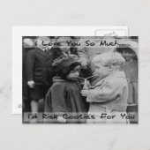 Ich Liebe Sie, ich würde Risikopools Postkarte (Vorne/Hinten)