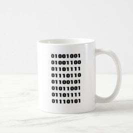 "Ich Liebe Sie" (im binären Code) Tasse