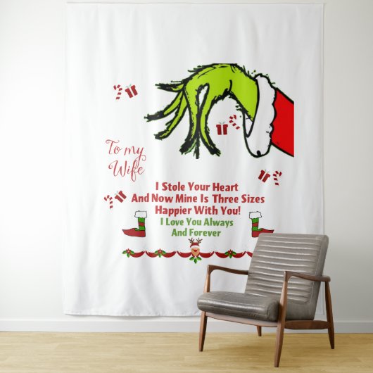 Ich Liebe Sie immer und für immer Wandteppich (Beispiel)