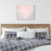 Ich Liebe Sie in 100 Sprachen Leinwanddruck (Insitu (Schlafzimmer))