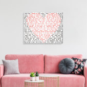 Ich Liebe Sie in 100 Sprachen Leinwanddruck (Insitu (Wohnzimmer))