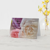 " Ich Liebe Sie " in 23 Sprachen Karte (Gelbe Blume)