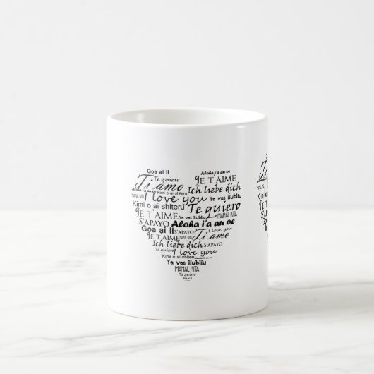 Ich Liebe Sie in anderen Sprachen 5 Kaffeetasse (Mittel)