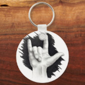 ICH LIEBE SIE IN ASL 2 SCHLÜSSELANHÄNGER (Vorderseite)