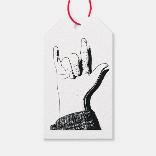 Ich Liebe Sie in ASL Geschenkanhänger (Vorderseite)