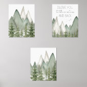 Ich Liebe Sie in die Berge und zurück Print Set (Vorderseite)