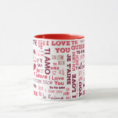Ich Liebe Sie in verschiedenen Sprachen | Urlaub Tasse (Zentrum)
