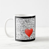 Ich Liebe Sie in vielen Sprachen Kaffeetasse (Links)