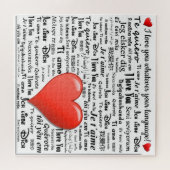 Ich Liebe Sie in vielen Sprachen Puzzle (Horizontal)