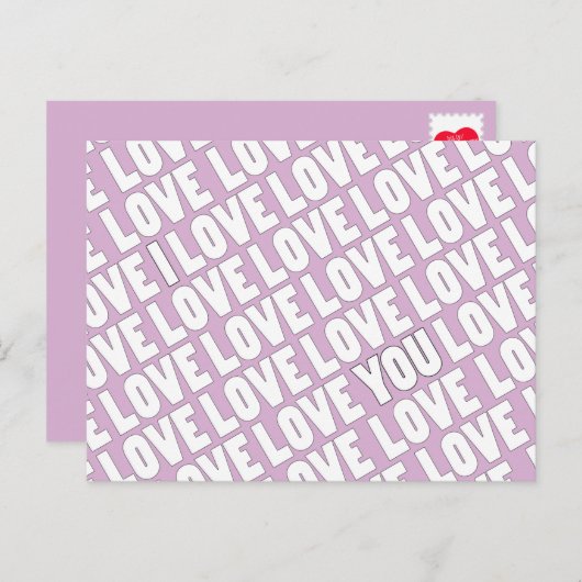 Ich Liebe Sie Jahrestag Besondere Anlass Postkarte (Vorne/Hinten)