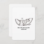 Ich Liebe Sie - Jamón und Melon, Flachkarte (Vorne/Hinten)