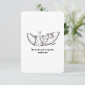 Ich Liebe Sie - Jamón und Melon, Flachkarte (Stehend Vorderseite)