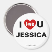 Ich Liebe Sie Jessica Magnet (Vorderseite/Rückseite)