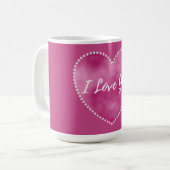 Ich Liebe Sie Kaffee Tasse (Vorderseite Links)