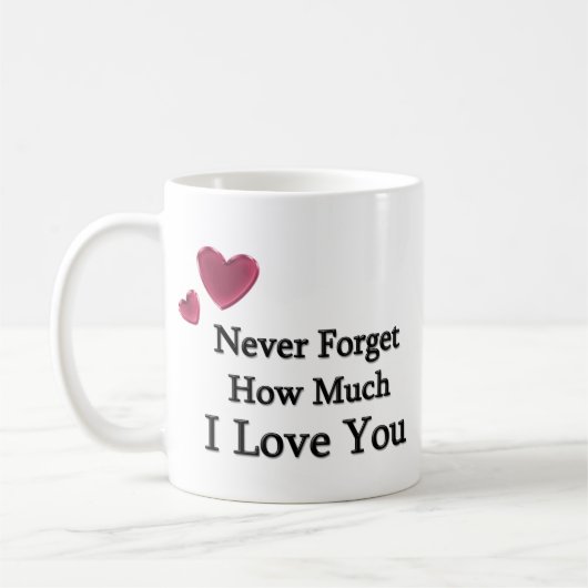 Ich Liebe Sie Kaffeetasse (Links)