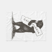 Ich Liebe Sie Kalifornien Fleecedecke (Vorderseite (Horizontal))