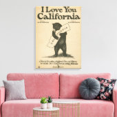 Ich Liebe Sie Kalifornien Leinwanddruck (Insitu (Wohnzimmer))