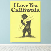 Ich Liebe Sie Kalifornien Leinwanddruck (Insitu (Holzboden))