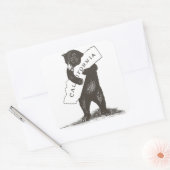 Ich Liebe Sie Kalifornien Quadratischer Aufkleber (Umschlag)