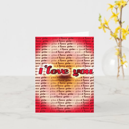 Ich Liebe Sie Karte (Gelbe Blume)