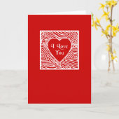 Ich Liebe Sie Karte (Gelbe Blume)