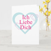 Ich Liebe Sie Karte (Gelbe Blume)