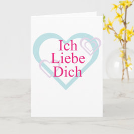 Ich Liebe Sie Karte