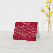 Ich Liebe Sie Karte (Gelbe Blume)