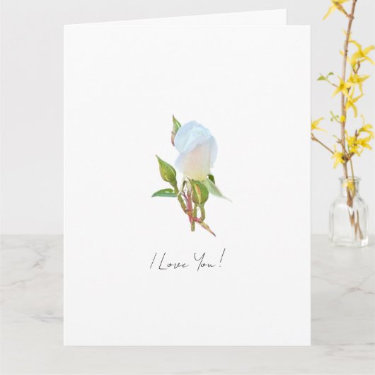 Ich Liebe Sie Karte (Gelbe Blume)