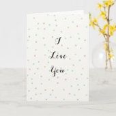 Ich Liebe Sie Karte (Gelbe Blume)