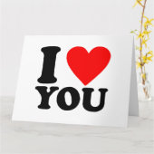 Ich Liebe Sie Karte (Gelbe Blume)