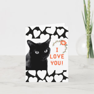 "Ich Liebe Sie" Katzen-Mitteilungskarten Karte