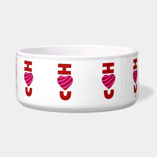 Ich Liebe Sie Keramik Pet Bowl Napf (Rechts)
