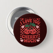 Ich Liebe, Sie Kirry viel Groovy Niedlich Obstwald Button (Vorne & Hinten)
