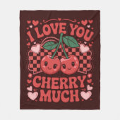Ich Liebe, Sie Kirry viel Groovy Niedlich Obstwald Fleecedecke (Vorderseite)