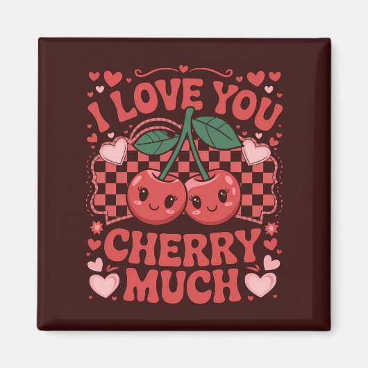 Ich Liebe, Sie Kirry viel Groovy Niedlich Obstwald Magnet (Vorne)