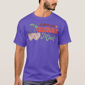 Ich Liebe, Sie Kirschen viel lustige Retro-Disco-B T-Shirt