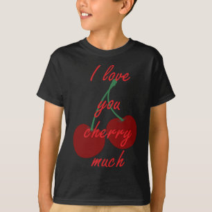 Ich Liebe, Sie Kirschen viel lustiges und niedlich T-Shirt