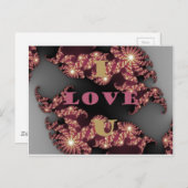 Ich Liebe Sie kosmisches Konstellationsmuster Art Postkarte (Vorne/Hinten)