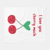 Ich Liebe, Sie kreuzen viel Valentine Fleecedecke (Vorderseite (Horizontal))