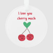Ich Liebe, Sie kreuzen viel Valentine Ornament (Rückseite)