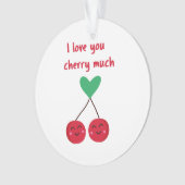 Ich Liebe, Sie kreuzen viel Valentine Ornament (Vorderseite)