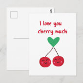 Ich Liebe, Sie kreuzen viel Valentine Postkarte (Vorne/Hinten)