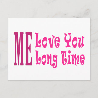 Ich Liebe Sie lange Zeit Postkarte