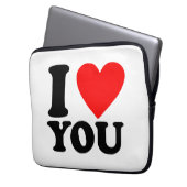 Ich Liebe Sie Laptopschutzhülle (Vorderseite Links)