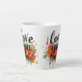 Ich Liebe Sie Latte Tasse (Vorderseite)