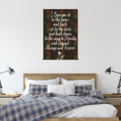 Ich Liebe Sie Leinwand Wrap (Insitu (Schlafzimmer))